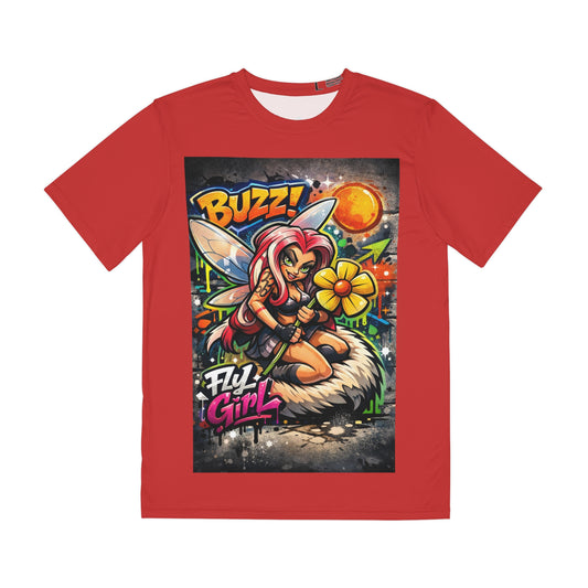Agent33 Buzz! Fly Girl Graphic Tee — Streetwear Bee Cartoon T-Shirt