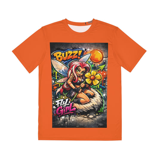 Agent33 Buzz! Fly Girl Graphic Tee — Streetwear Bee Cartoon T-Shirt