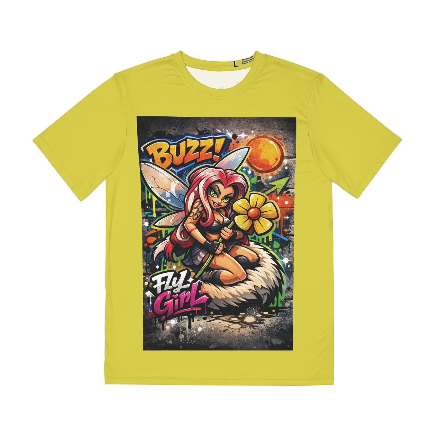 Agent33 Buzz! Fly Girl Graphic Tee — Streetwear Bee Cartoon T-Shirt