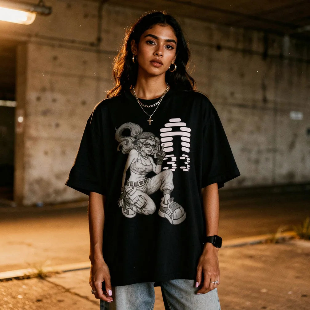 Agent33 B-Girl Men's Heavy Oversized Tee